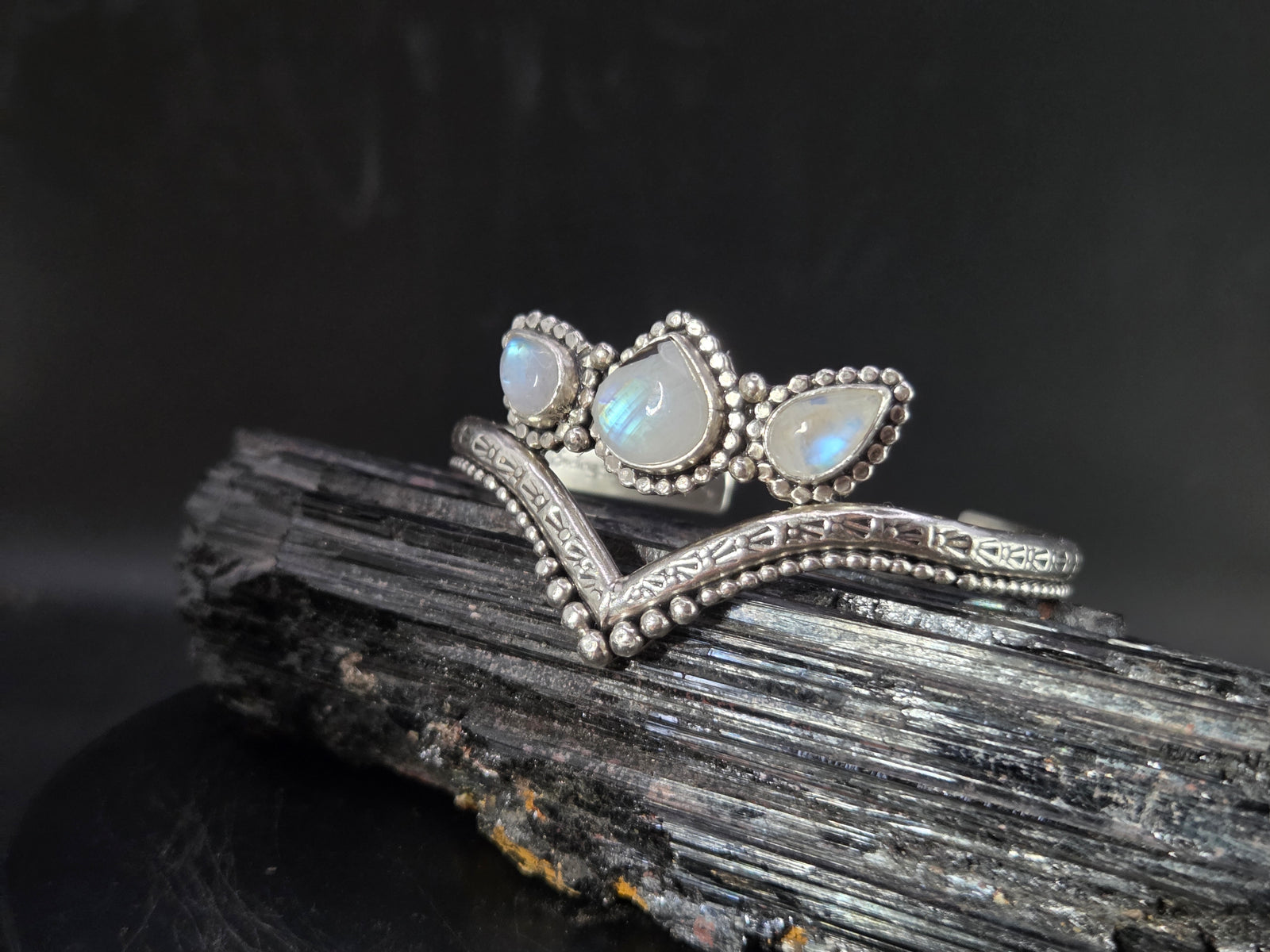 Moonstone Crown Cuff
