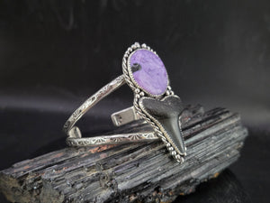 Charoite & Megladon Tooth