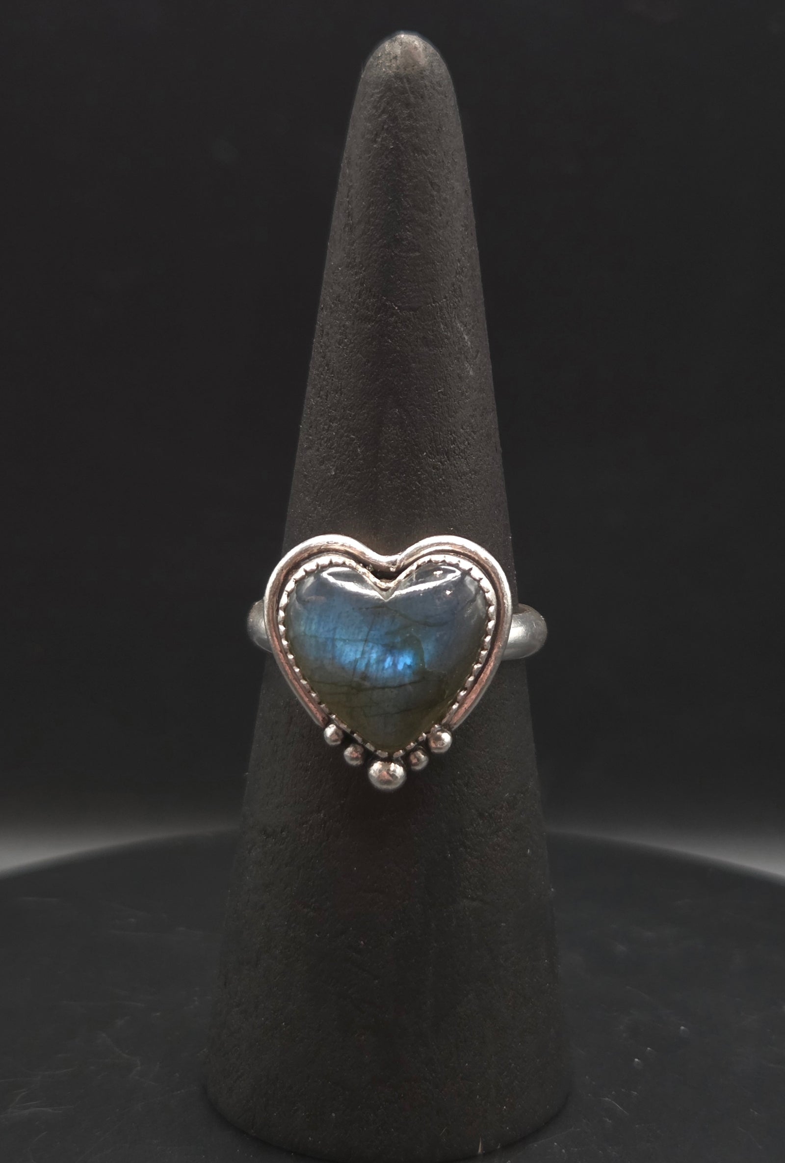 Labradorite Heart