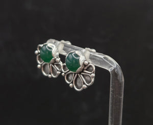 Green Onyx Studs