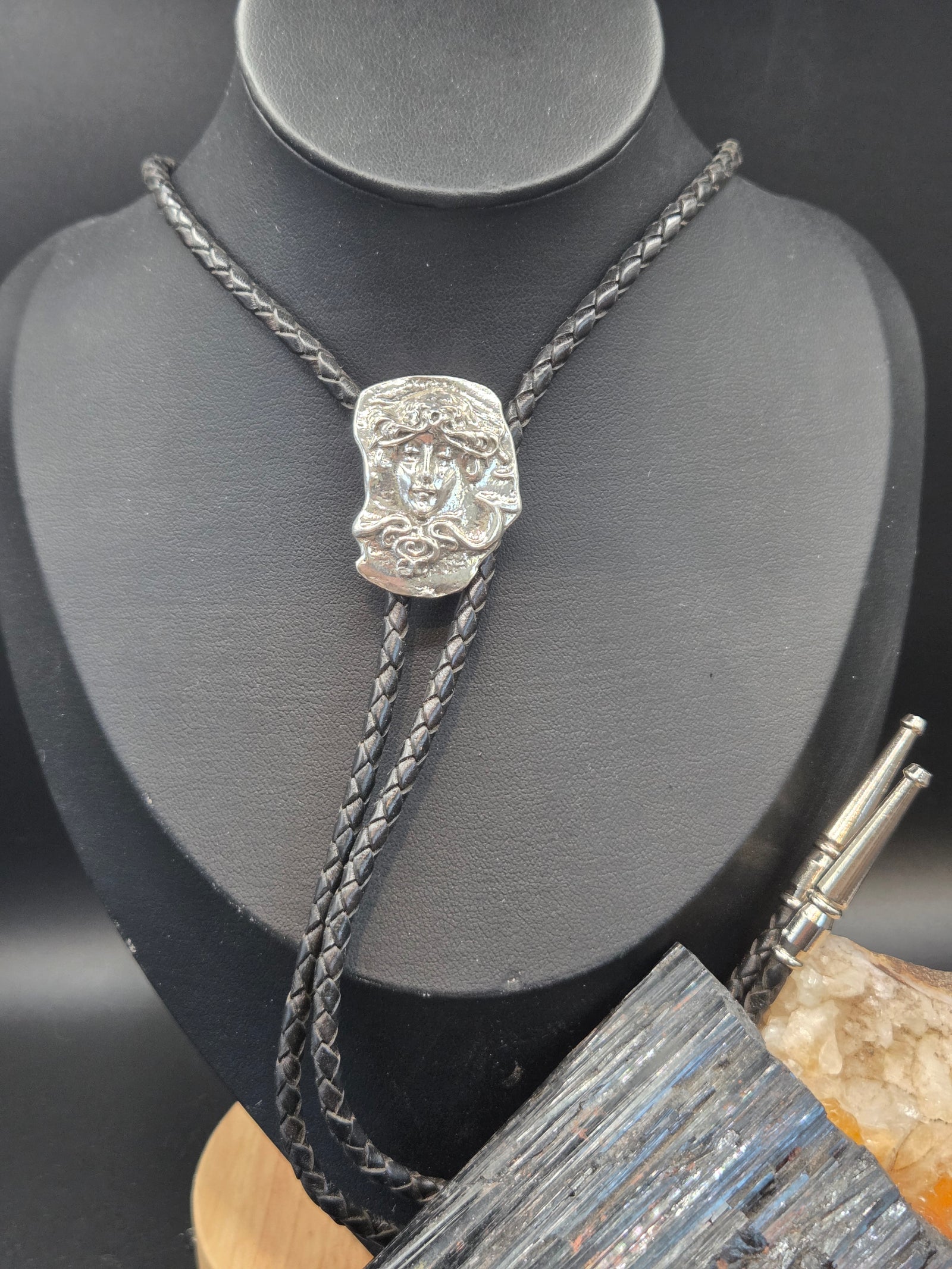 Medusa Coin Bolo Tie