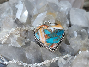 Spiny Oyster Turquoise Heart