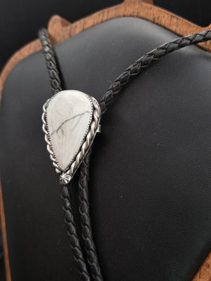 Howlite Bolo Tie
