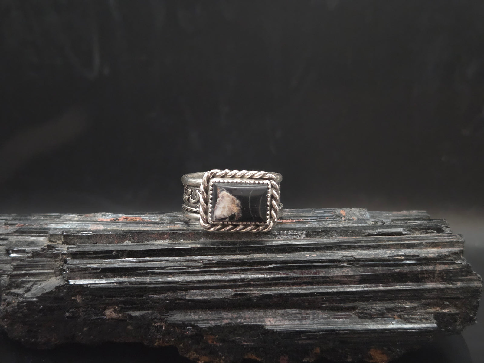 White Buffalo Turquoise ring