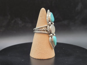 Double Turquoise & Rainbow Moonstone