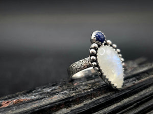 Lapis Lazuli & Rainbow Moonstone