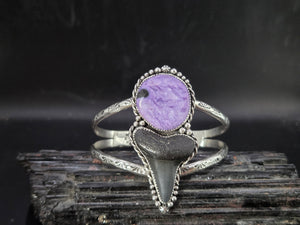 Charoite & Megladon Tooth