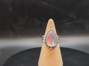 Aurora Opal Topped With Clear Quartz