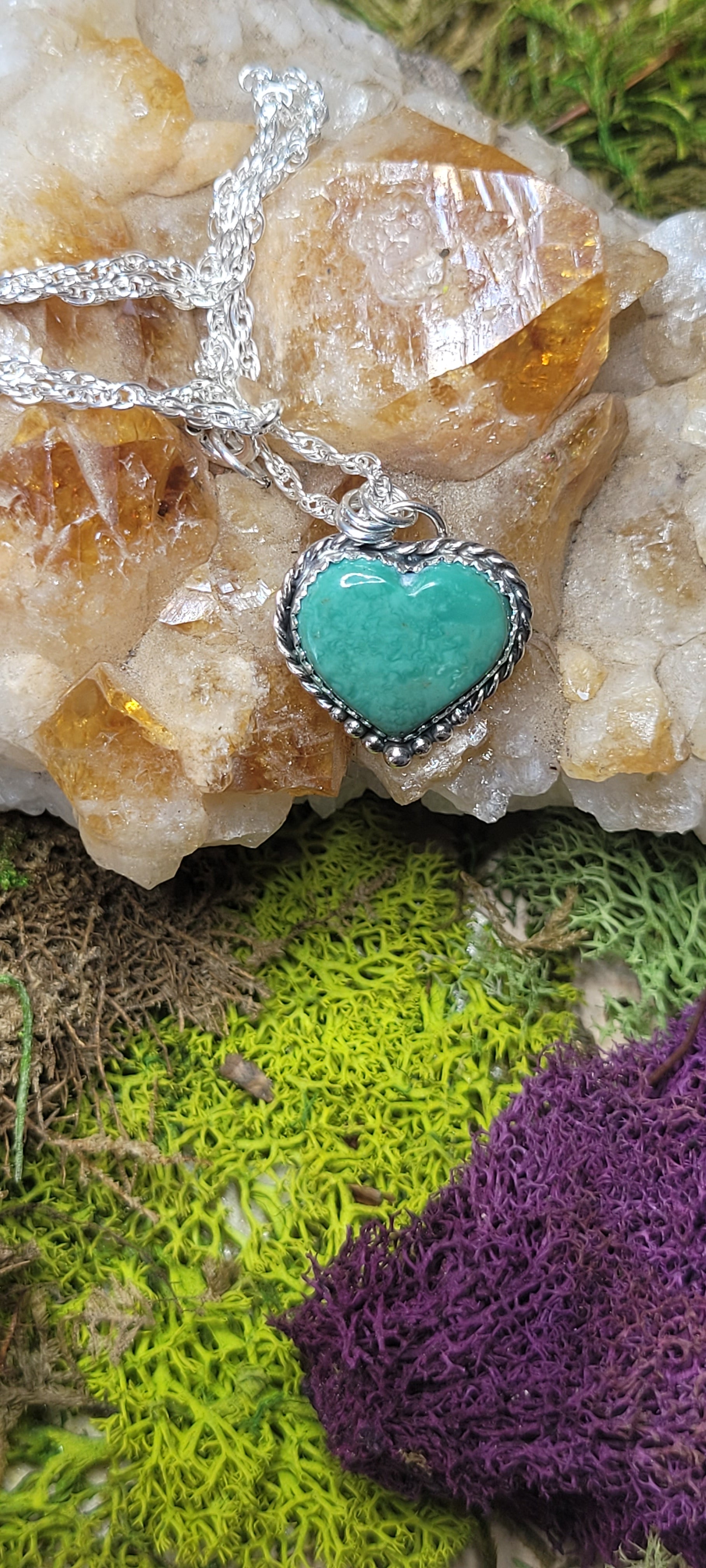 Broken Arrow Turquoise Heart