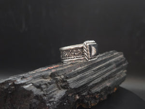 White Buffalo Turquoise ring