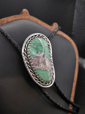 Lucin Variscite Bolo Tie