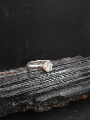 Faceted Rainbow Moonstone
