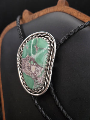 Lucin Variscite Bolo Tie