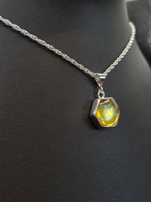 Metallic Gold With Rainbow Inlay