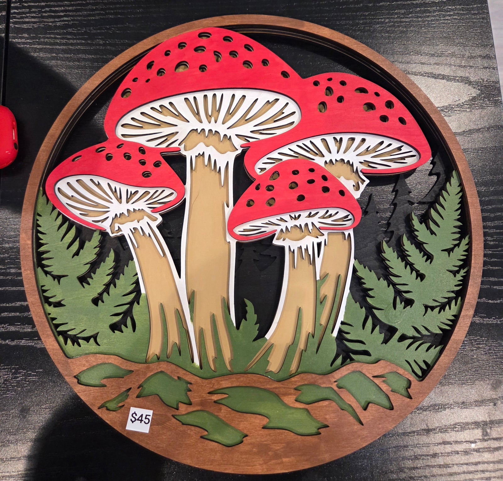 Mushrooms Ferns