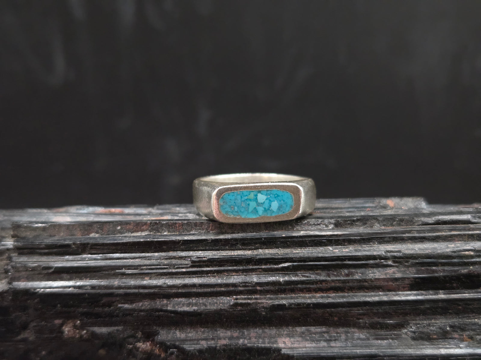 Signet Turquoise Inlay