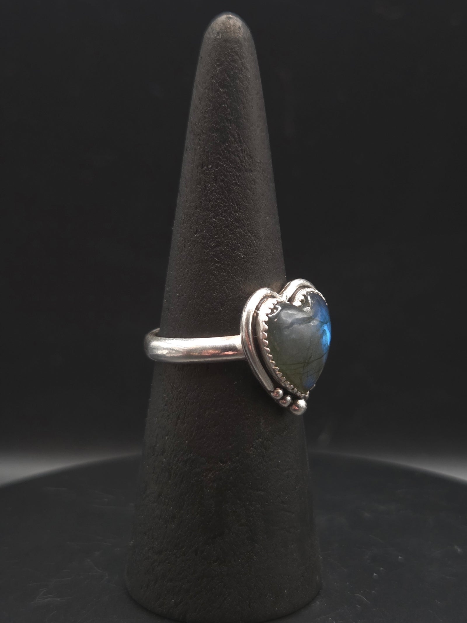 Labradorite Heart