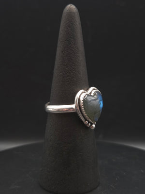 Labradorite Heart