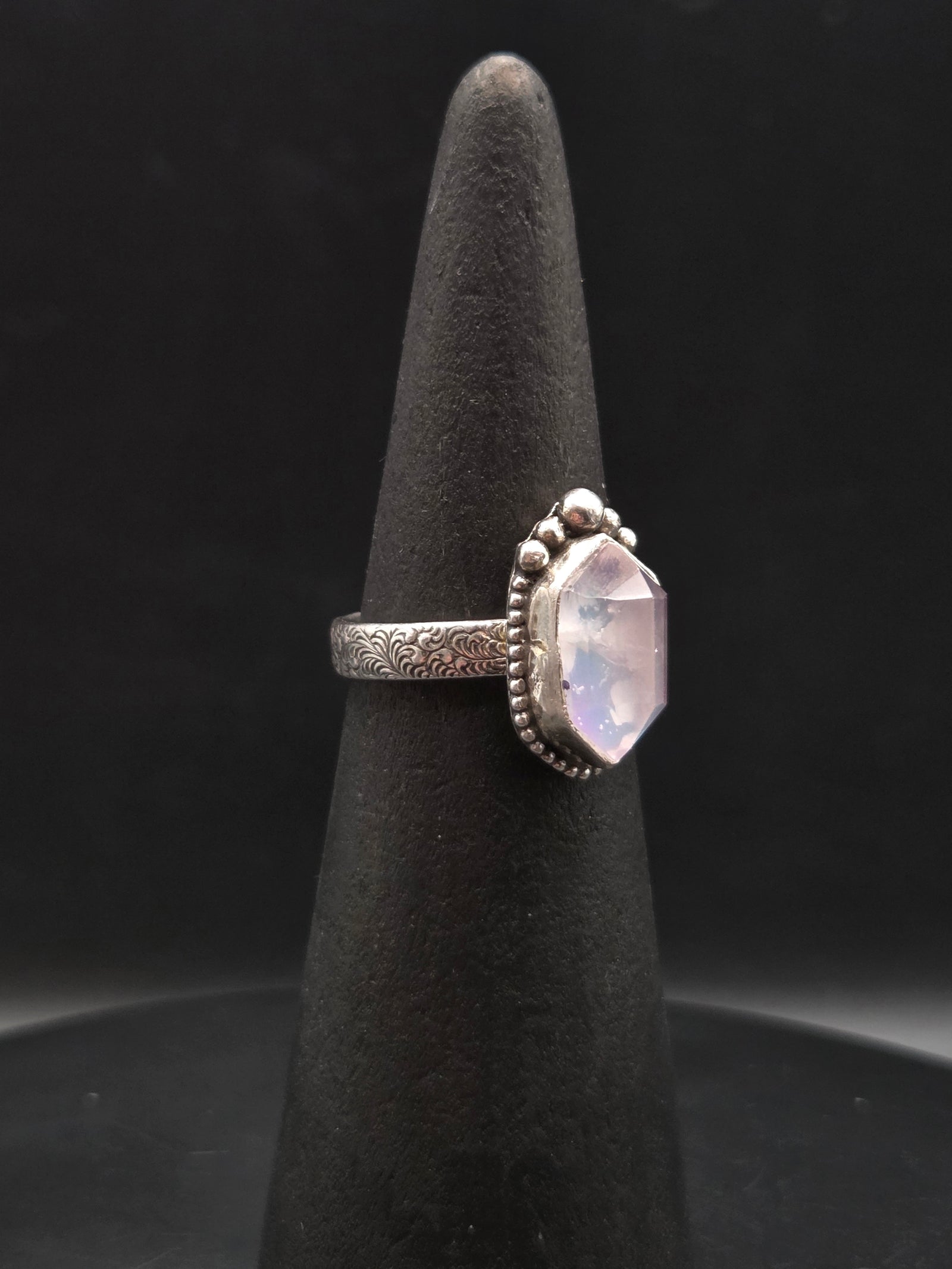 Aurora Opal Topped With Rose Quartz