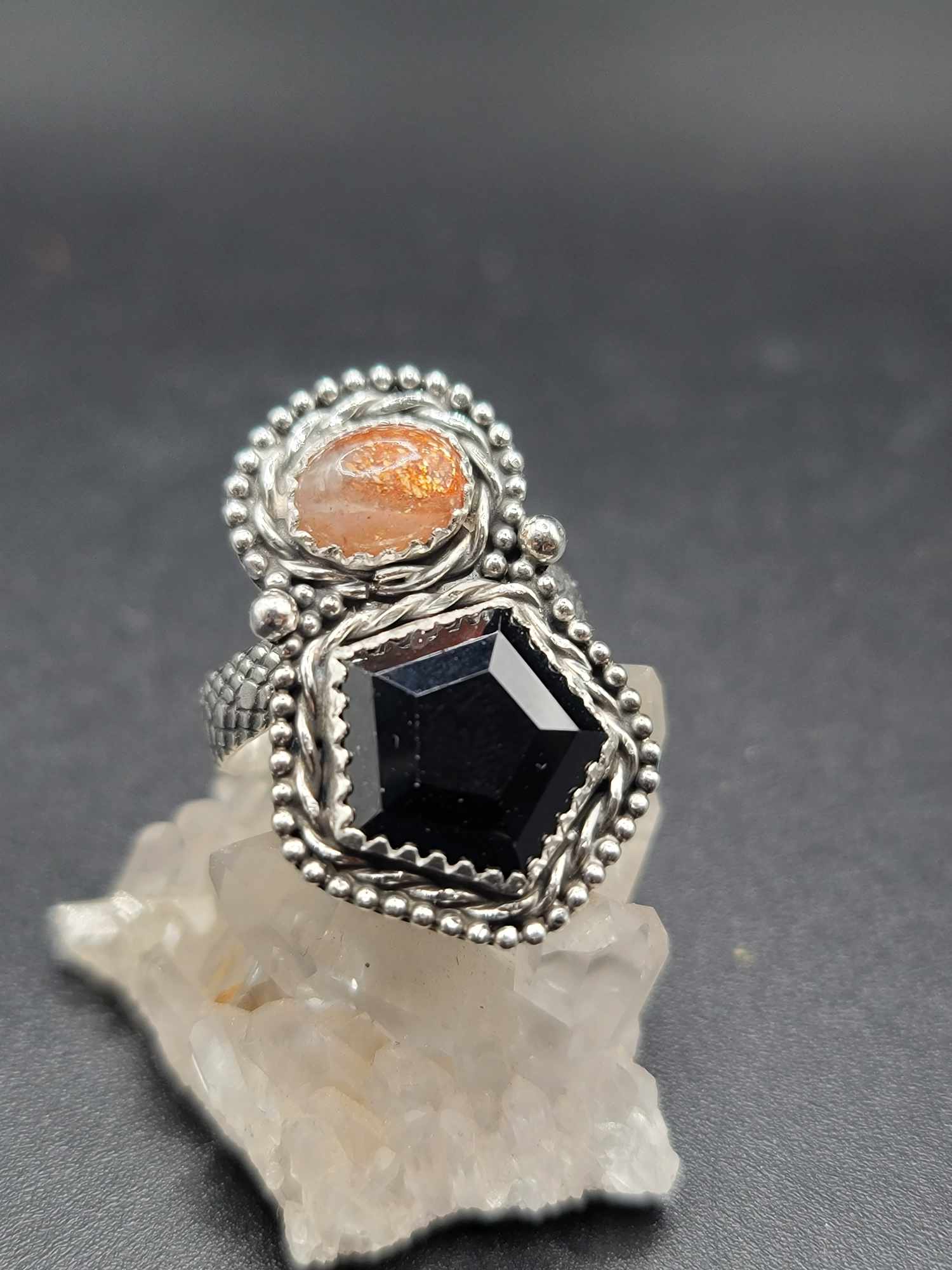 Sunstone & Black Onyx