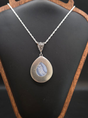 Blue Lace Agate Pendant