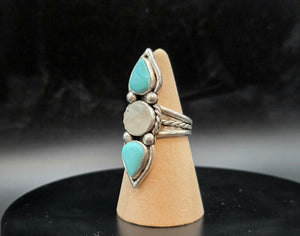 Double Turquoise & Rainbow Moonstone