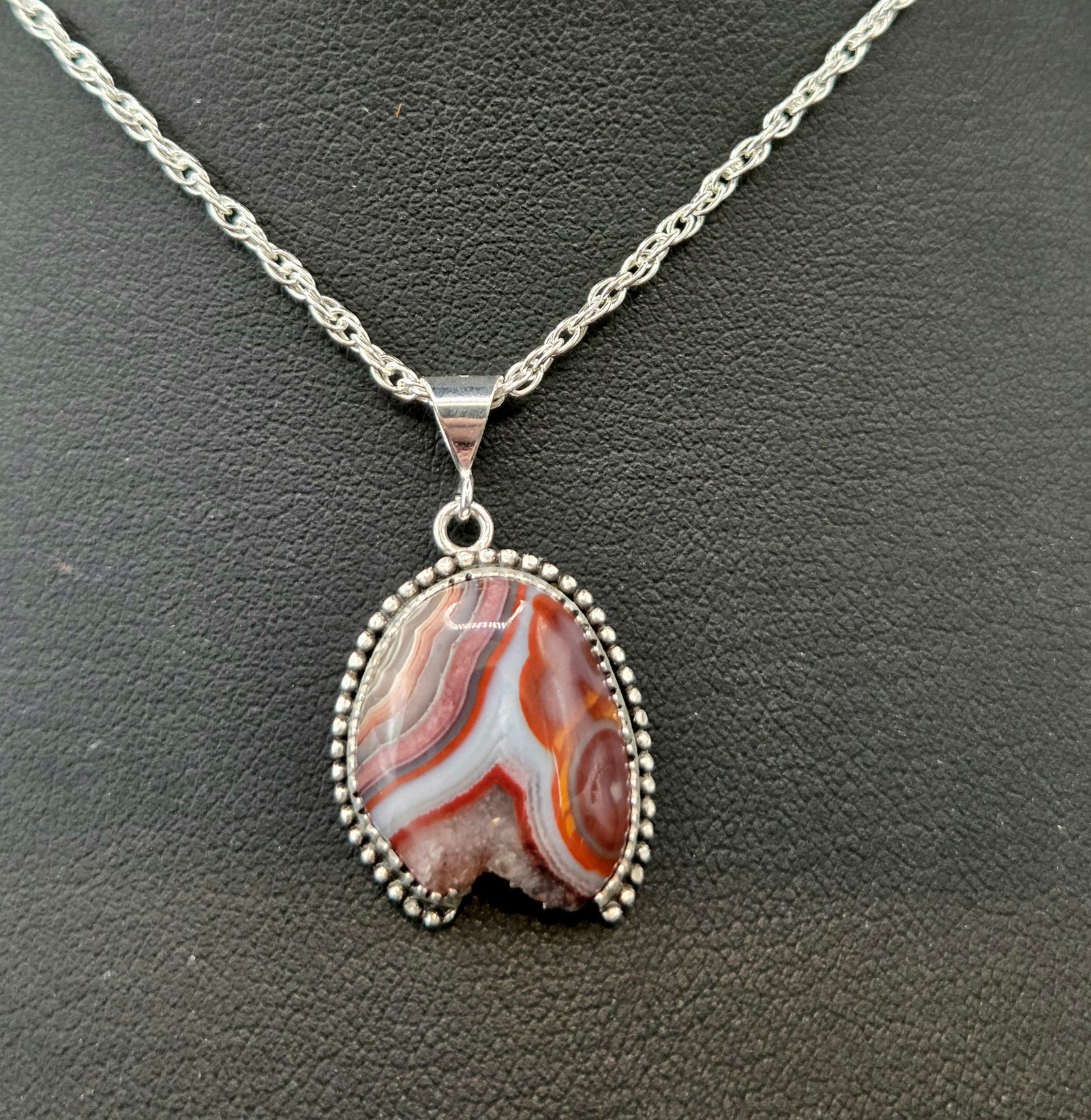 Druzy Crazy Lace Agate