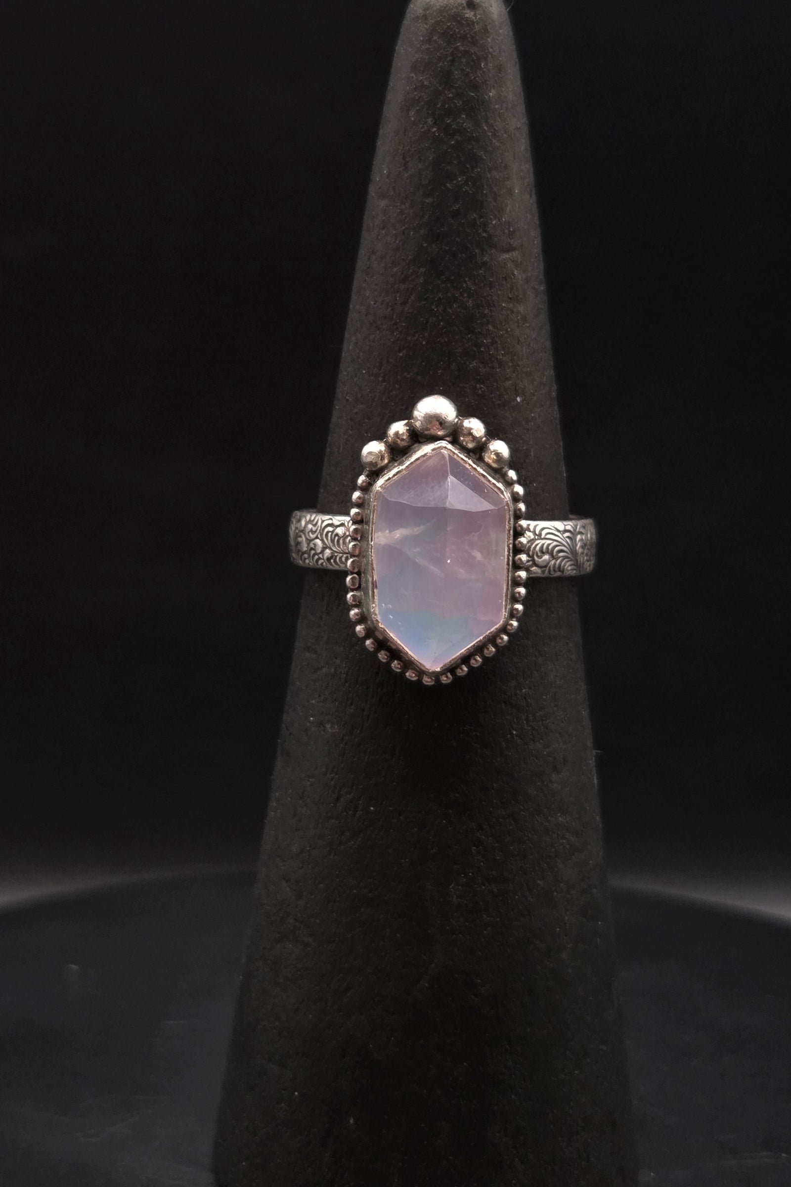Aurora Opal Topped With Rose Quartz