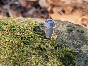 Labradorite W/Quartz Coffin
