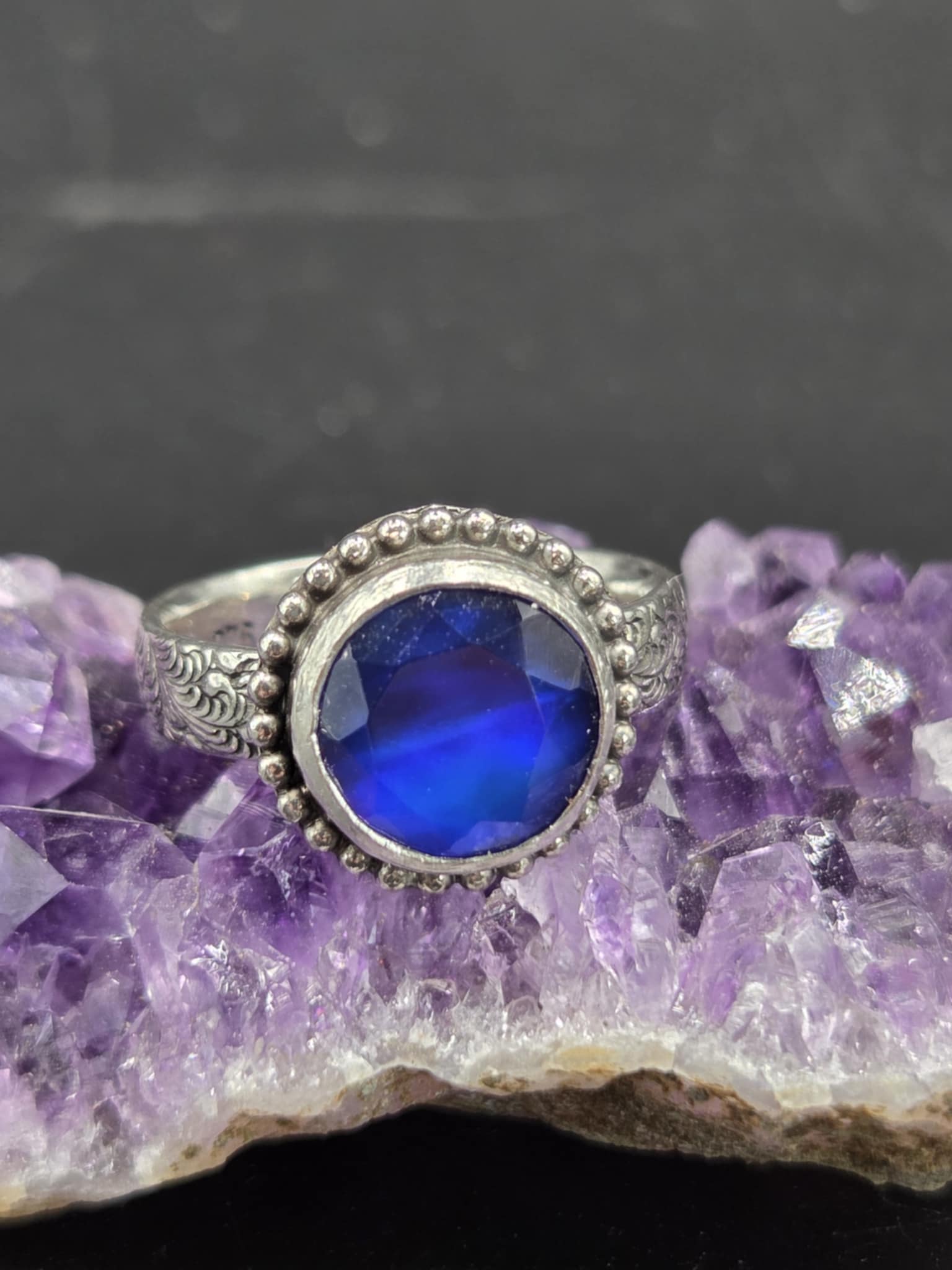 Electric Blue Aurora Opal