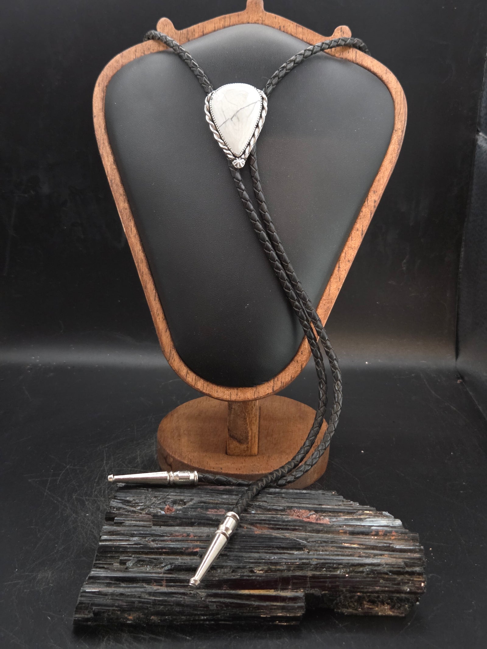 Howlite Bolo Tie
