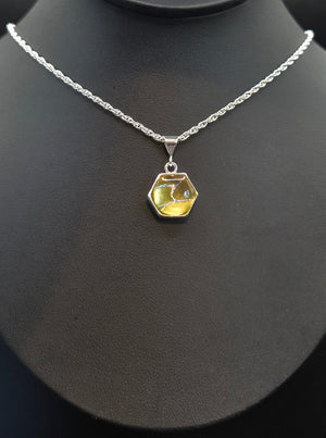 Metallic Gold With Rainbow Inlay