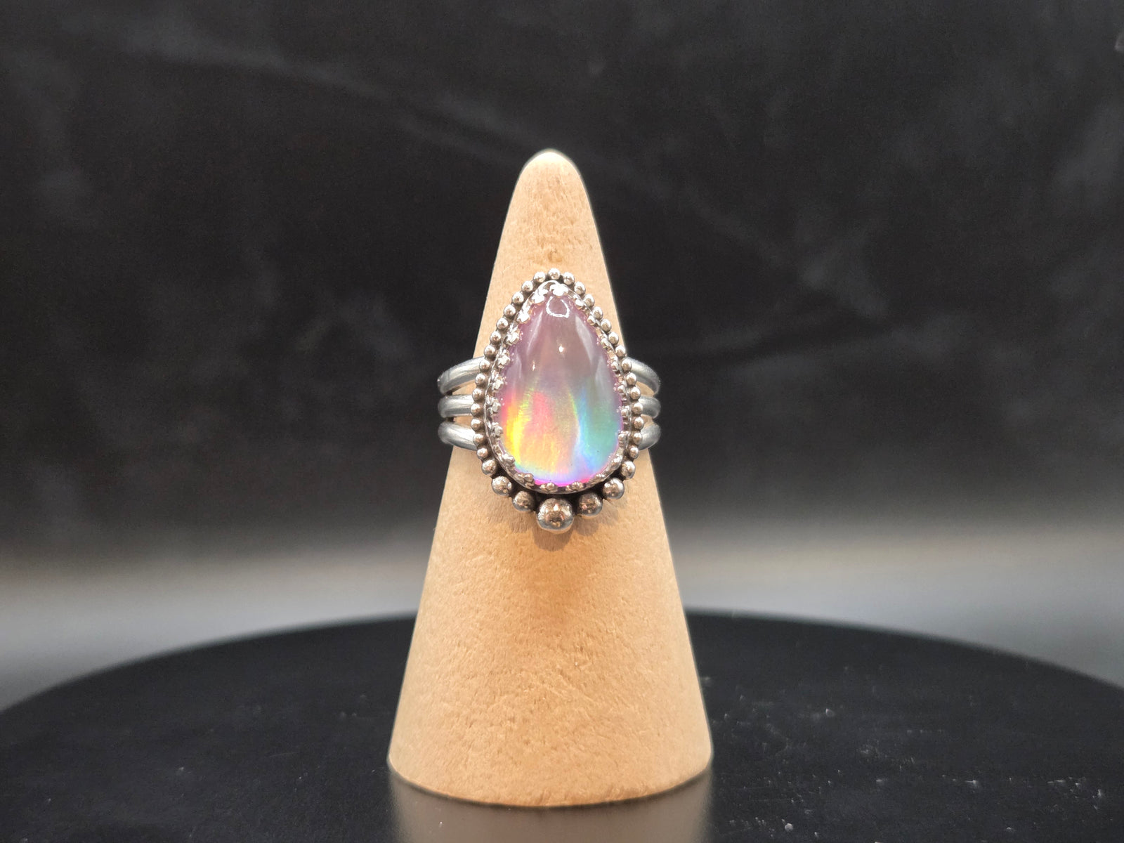 Aurora Opal Topped With Clear Quartz