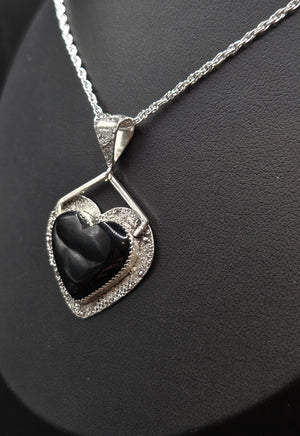 Black Onyx Heart