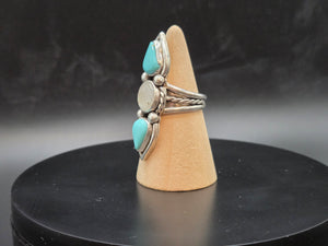 Double Turquoise & Rainbow Moonstone