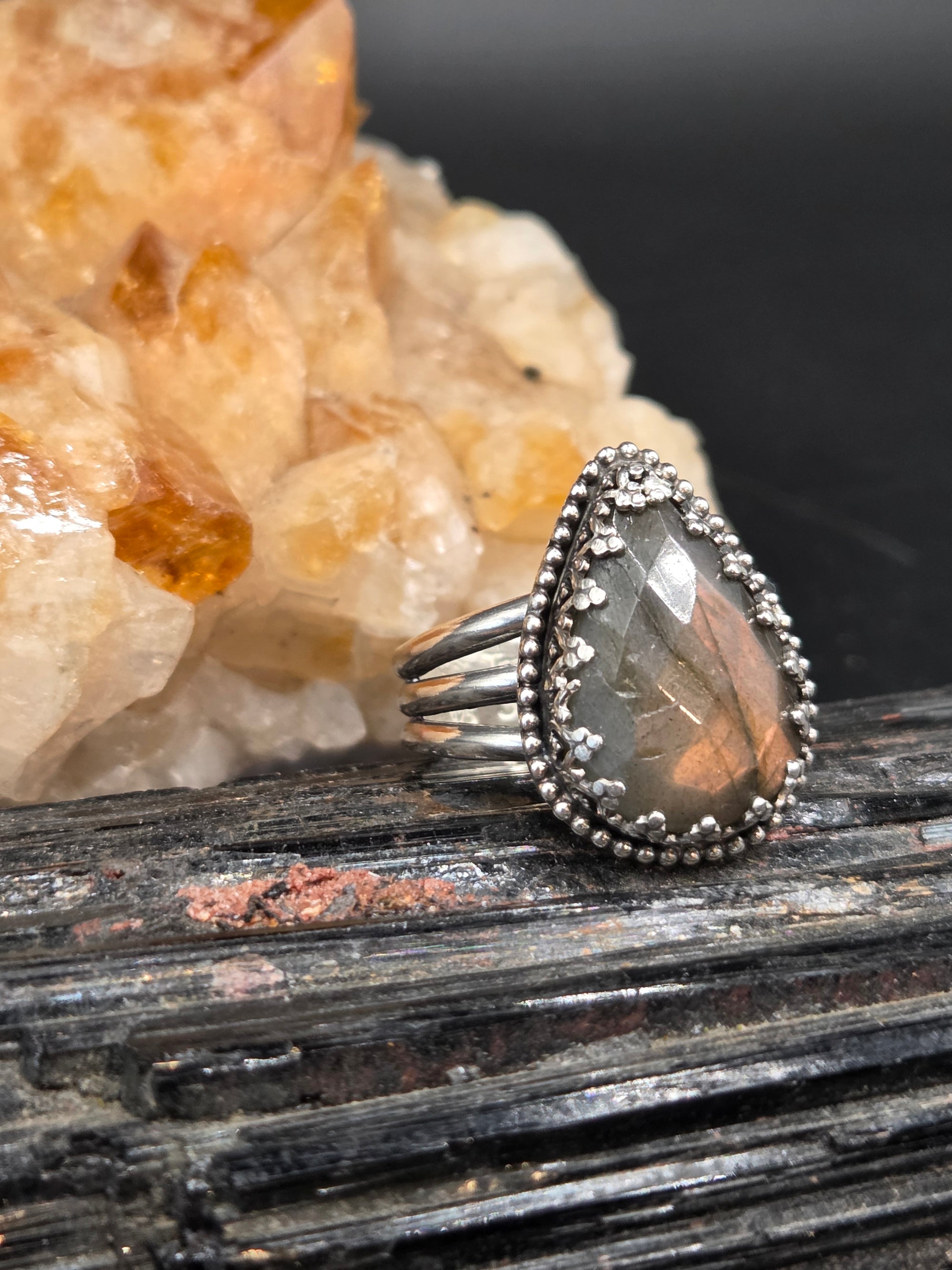 Faceted Labradorite