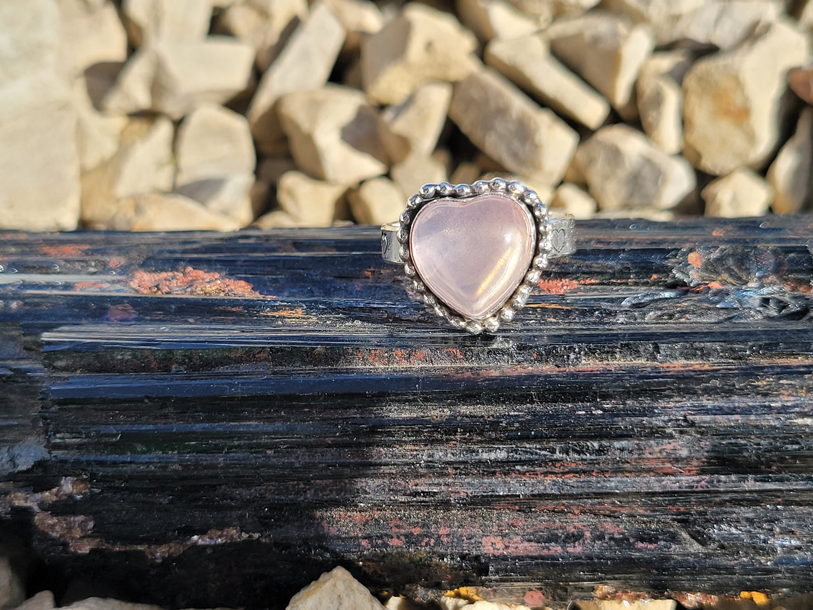 Rose Quartz Heart