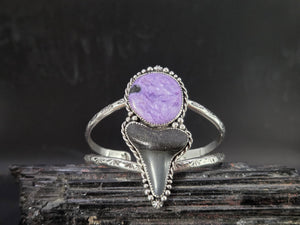 Charoite & Megladon Tooth