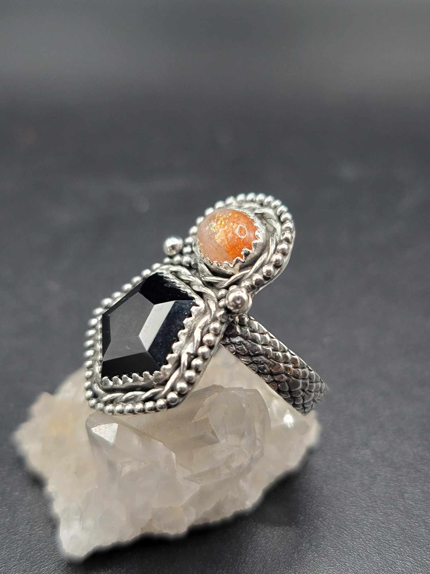 Sunstone & Black Onyx