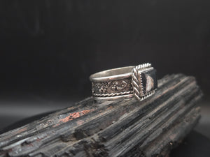 White Buffalo Turquoise ring