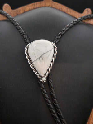 Howlite Bolo Tie
