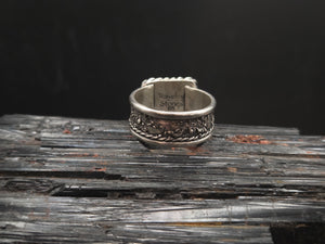 White Buffalo Turquoise ring
