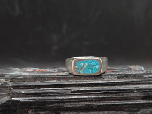Signet Turquoise Inlay