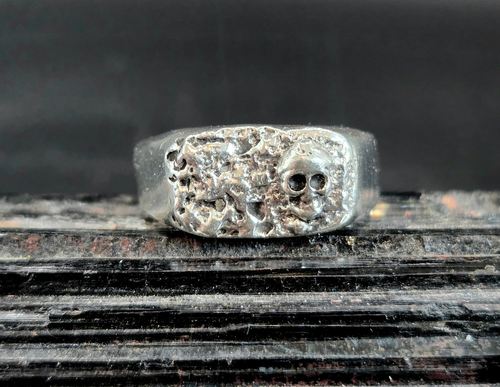 Sand Casted Textured Skull